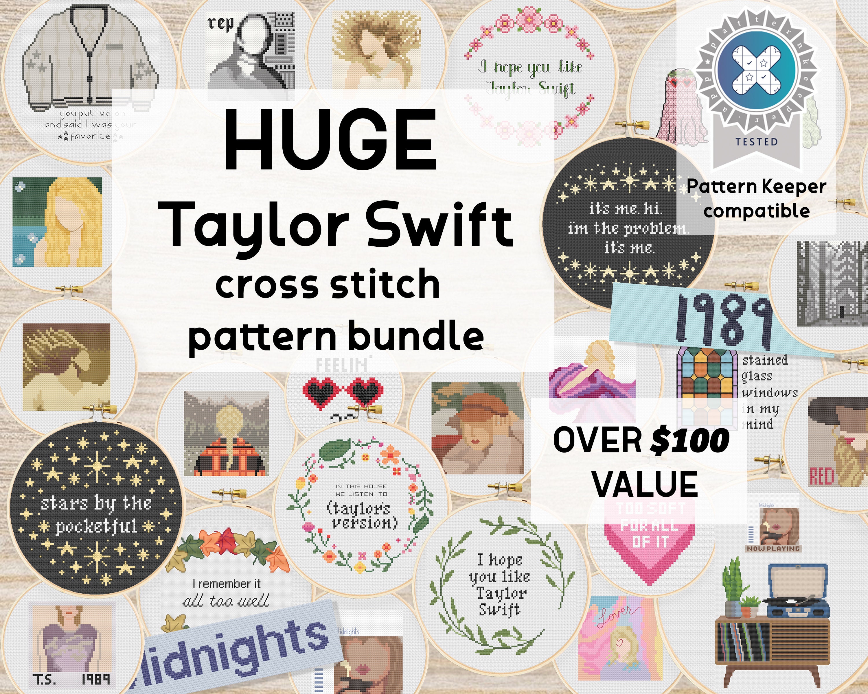 6 1989 by Taylor Swift Embroidered Patches 6 Taylor Swift 1989 Embroidered  Patches 