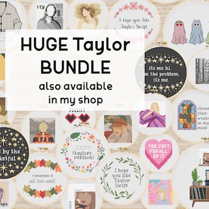 Cross Stitch Patterns BUNDLE Mini Taylor Swift Albums Cross Stitch Pattern PDF Instant Download image 3