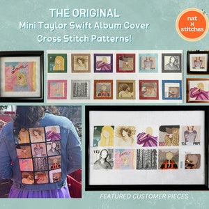 Cross Stitch Patterns BUNDLE Mini Taylor Swift Albums Cross Stitch Pattern PDF Instant Download image 4