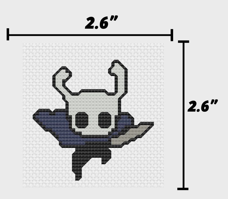 Cross Stitch Pattern Mini Hollow Knight Cross Stitch Pattern Etsy