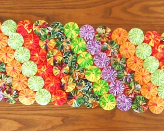 Bright Colors Yoyo Table Runner