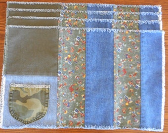 Set of 4 Camo Pocket Placemats