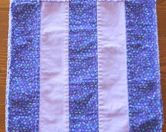 4 Lavender Denim Flower and Butterfly Reversible Placemats