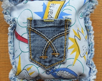 Recycled Denim Tooth Fairy Pillows