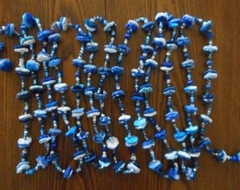 Blue and Silver 14' 3" Yoyo Garland