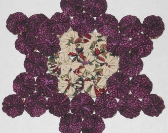 Purple Star Shaped Double-Sided Yoyo Trivet