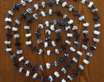 12' Black and White Yoyo Garland