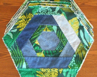 Set of 6 Supersized Hexagon Placemats
