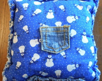 Snowmen Tooth Fairy Pillow