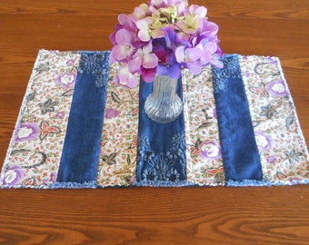 Reversible Purple Table Runner