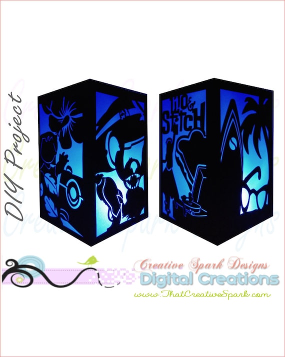 Lilo And Stitch Diy Paper Lantern For Disney Themed Birthday Etsy