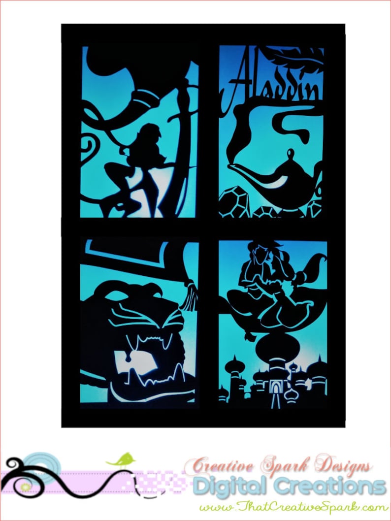 Download Aladdin Disney Paper Lantern DIY Project SVG DXF files for ...