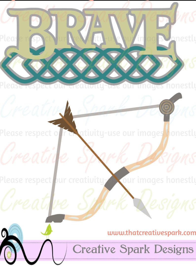 Disney's brave Merida Inspired SVG Archery | Etsy