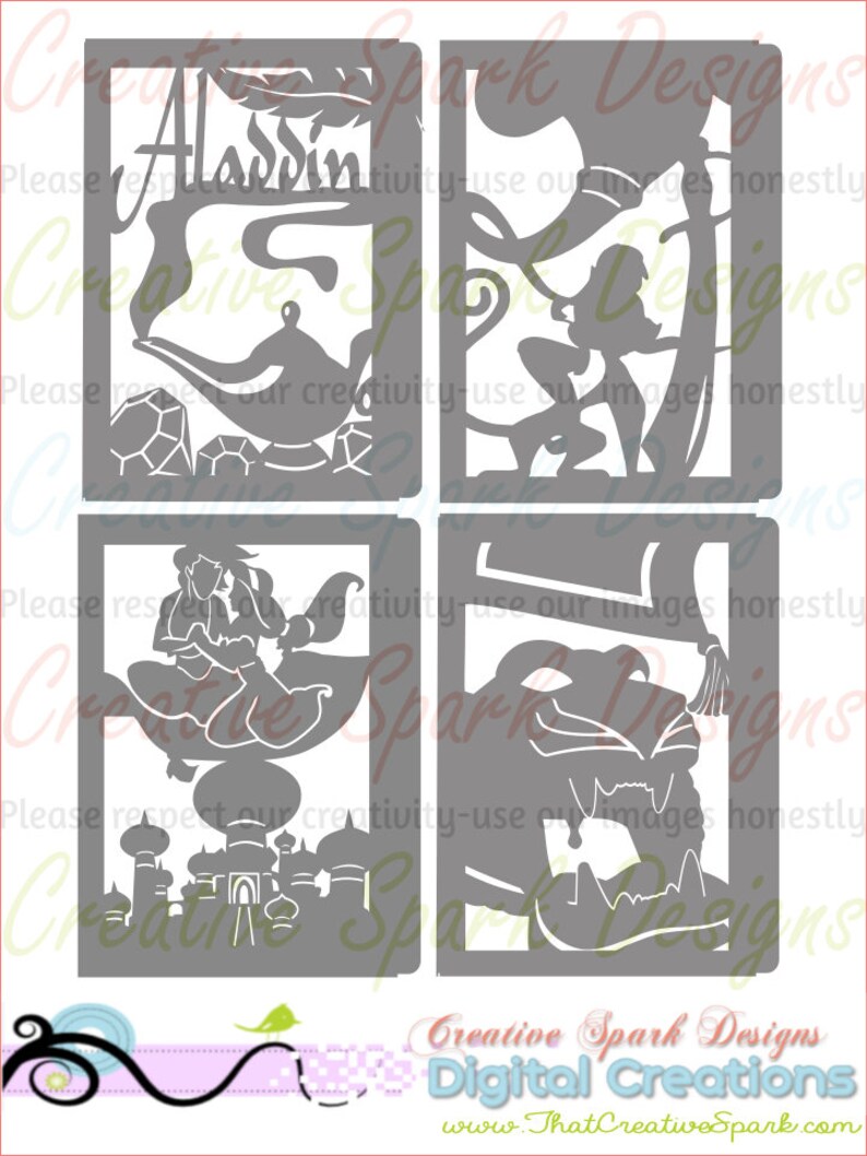 Download Aladdin Disney Paper Lantern DIY Project SVG DXF files for ...