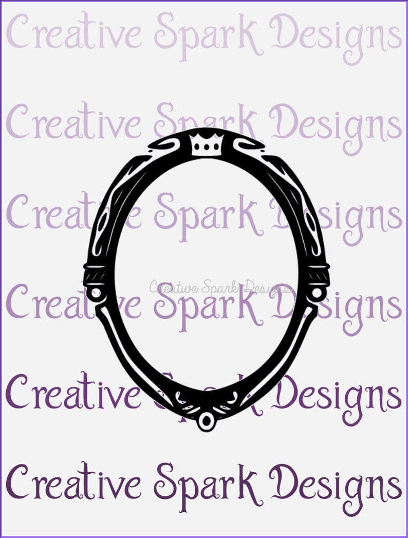 Download Snow White Evil Queen Enchanted Mirror Silhouette SVG | Etsy
