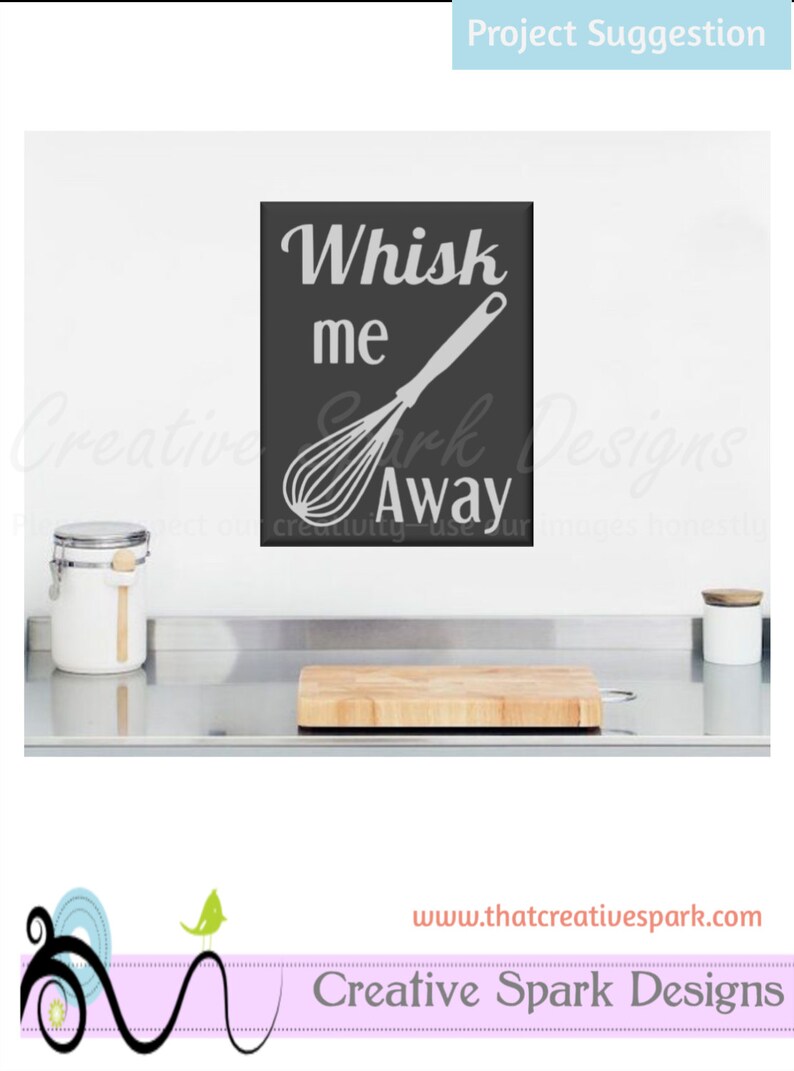 Whisk Me Away Kitschen Collection SVG DXF PNG Image for Etsy
