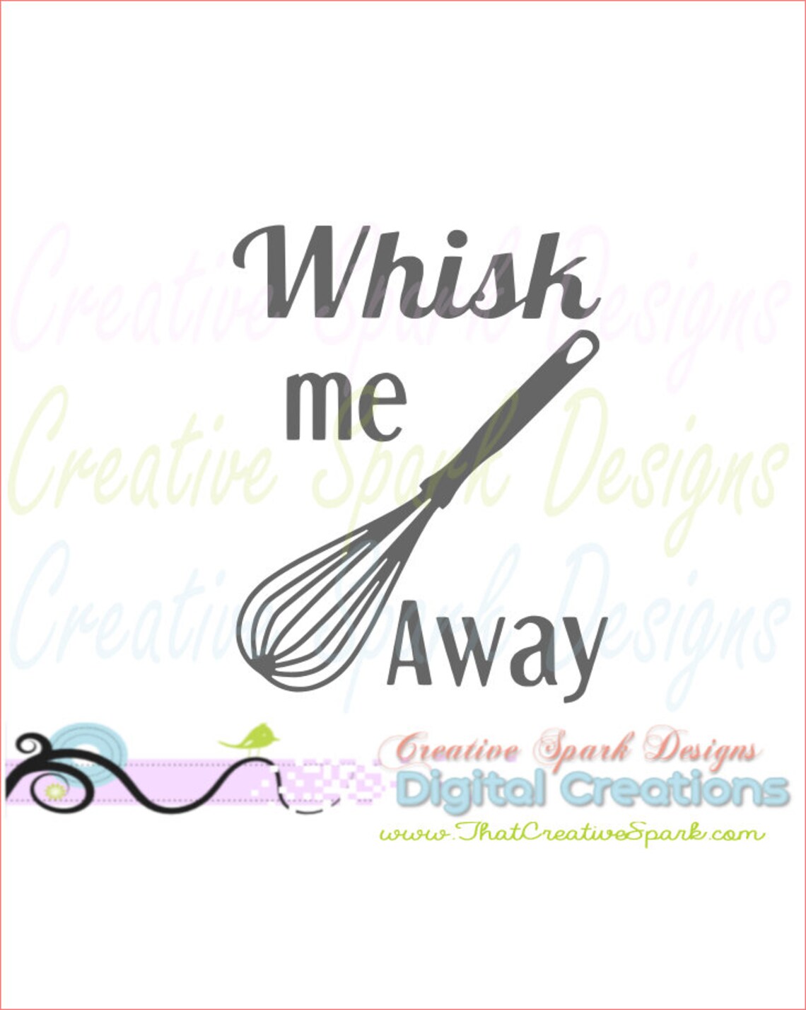 Whisk Me Away Kitschen Collection SVG DXF PNG Image for Etsy
