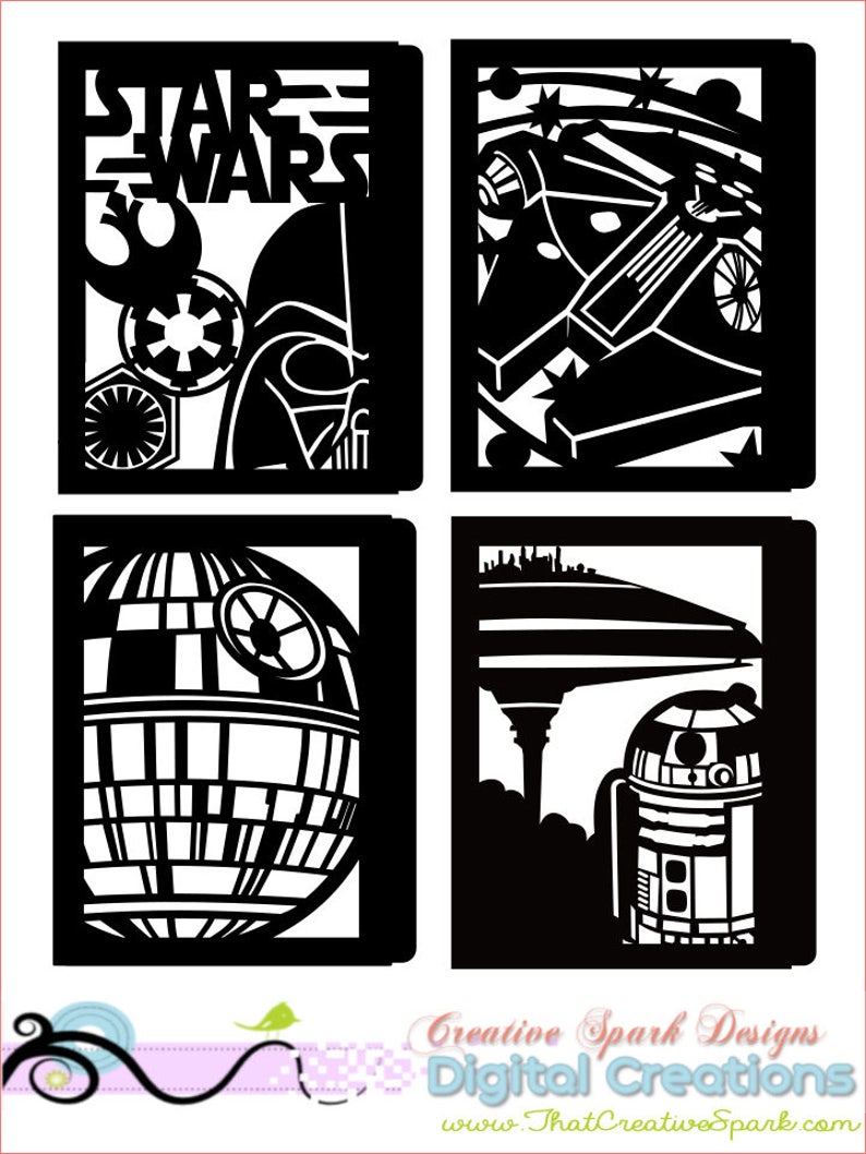 Download Star Wars Paper Lantern DIY Project SVG DXF digital ...