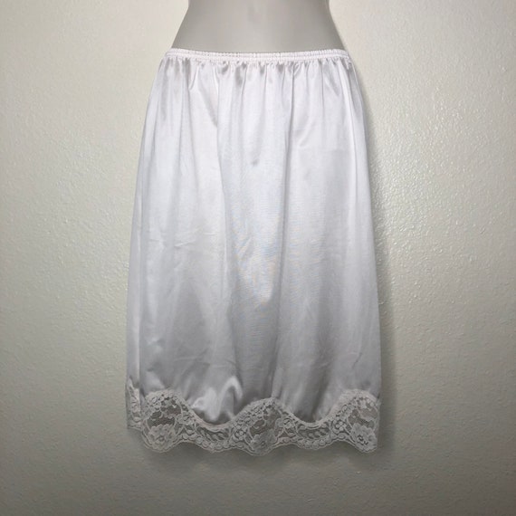 vintage white half slip Gem