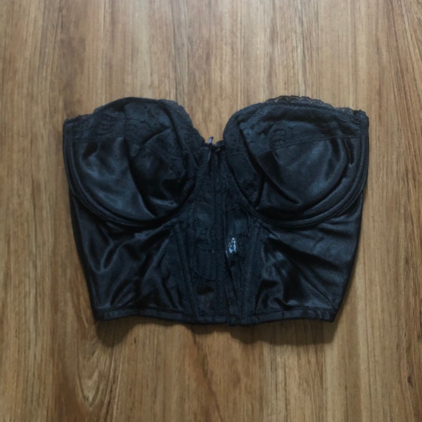 Black Mesh Bustier (34C/36B)