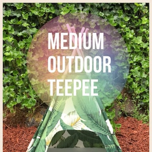 29 Custom Outdoor Pet Teepee Medium 29 base for small medium dog Pick your fabrics image 1