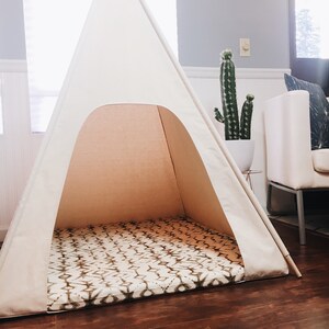 40 XL Dog Teepee Pet Tent 40 base PICK Your PILLOW or custom order it by vintage kandy image 2