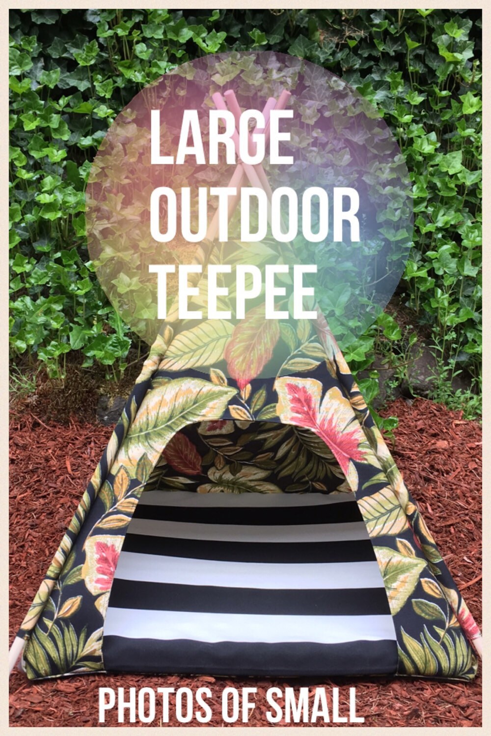 outdoor dog teepee