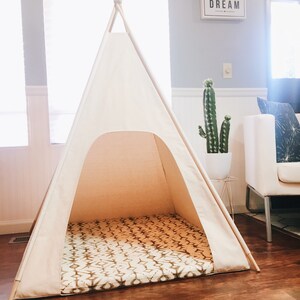 40 XL Dog Teepee Pet Tent 40 base PICK Your PILLOW or custom order it by vintage kandy 画像 5