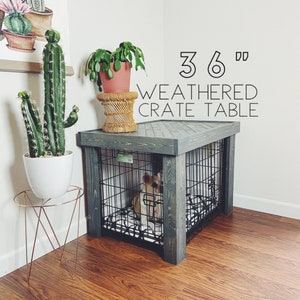 large dog kennel table