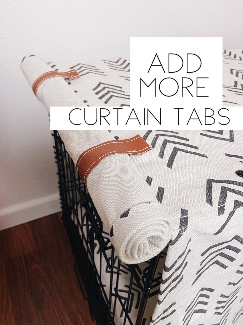 Add on Additional Roll up Curtain Tabs for your Fabric Crate Cover Order cover sold separately image 1