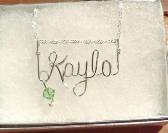 Kayla  Name necklace ,or ANY  Name , Teen Gift