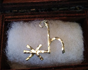 Custom Sterling Silver Cattle Brand Pin: Handmade