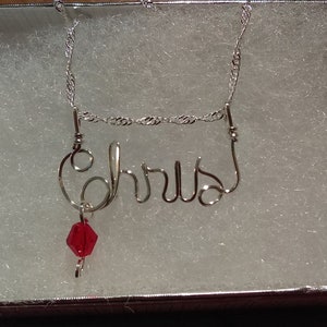 Teen gift, KAITLYN Wire  Name necklace or ANY  Name