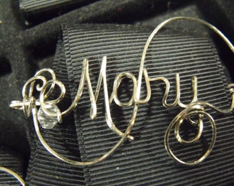 MARY   Wire Name Pin - Vintage Style  , or ANY name