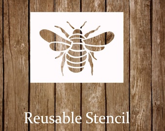 Stencil, Bee Stencil, Animal Stencil, Bumble Bee Decor, Reusable Stencil, Painting Stencil, Craft Stencil, Stencil