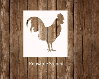 Rooster Stencil, Farm Stencil, Rooster Craft, Reusable Stencil, Painting Stencil, Craft Stencil, Stencil