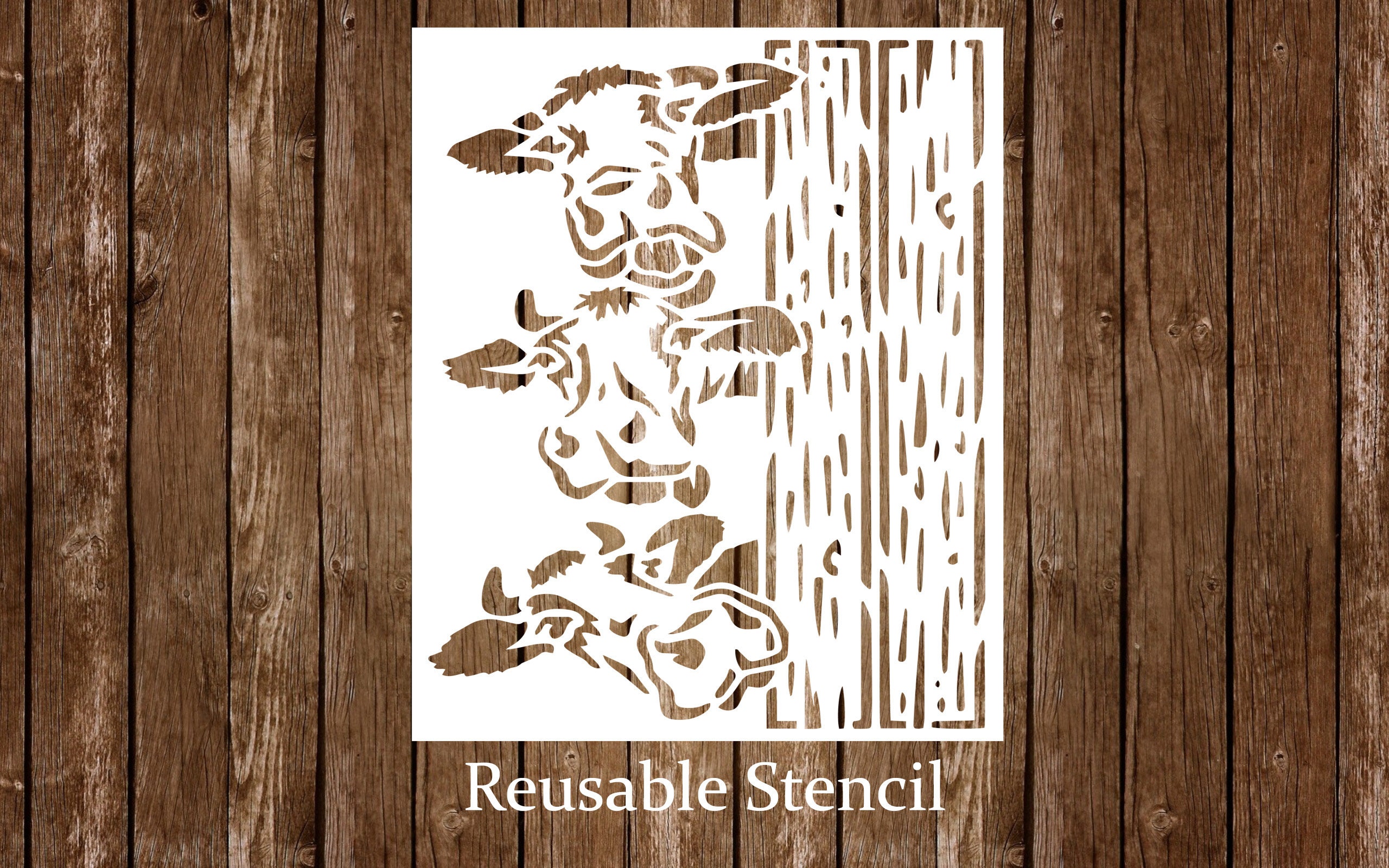 15Pcs Flower Animal Stencils for Painting On Wood Floral Nature Farmhouse  Pai