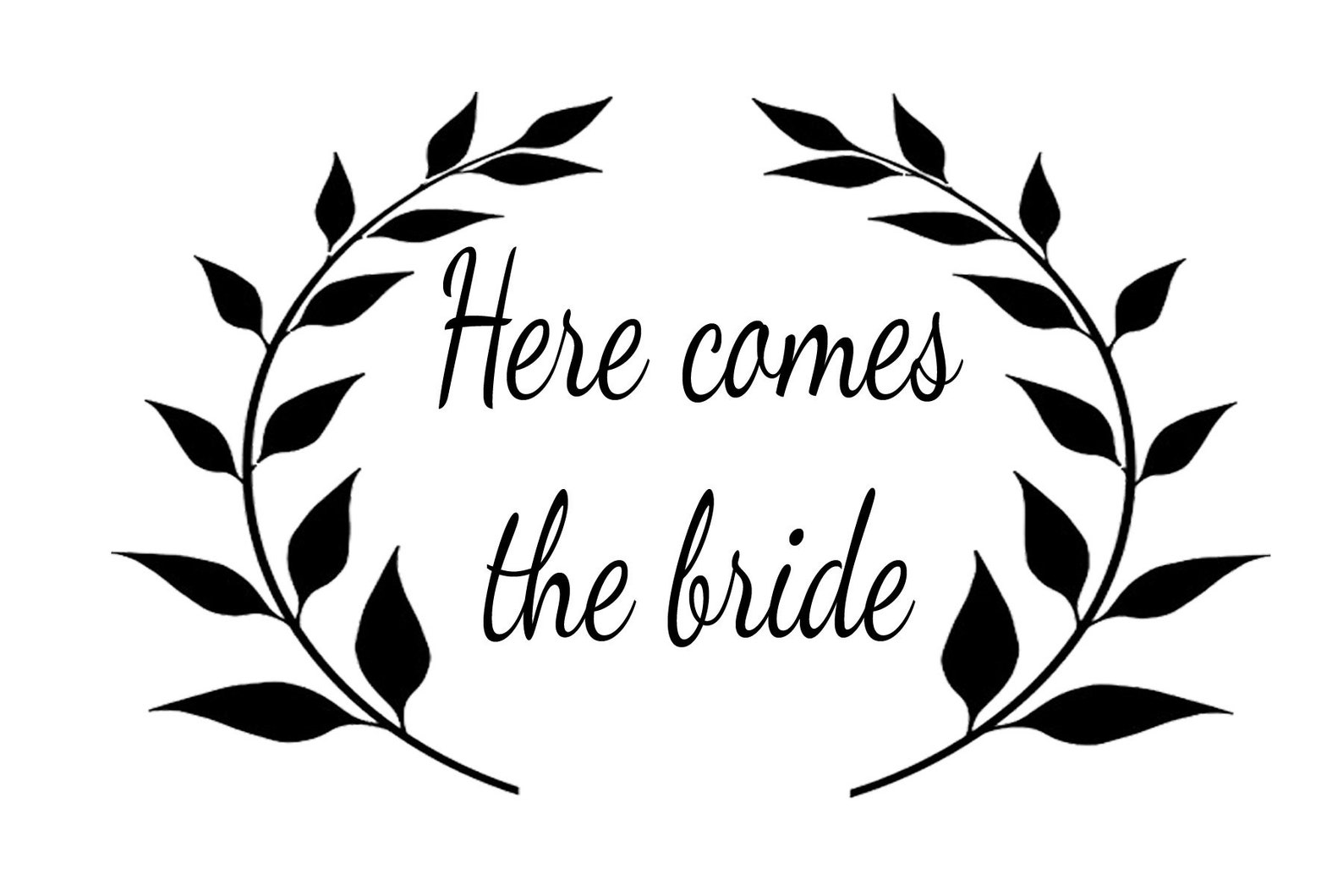 wedding-stencil-stencil-bride-stencil-here-comes-the-bride-etsy-nederland