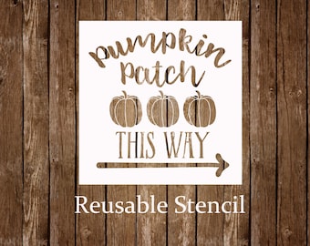 Fall Stencil, Pumpkin Patch Stencil, Pick Your Own Reusable Stencil