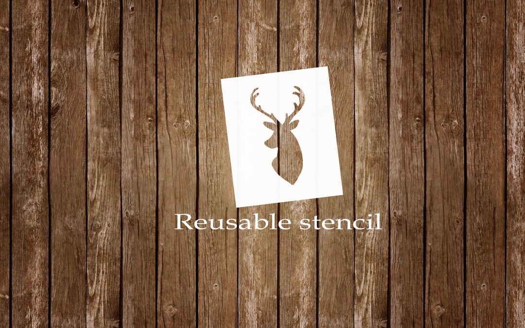 Stencil, Buck Stencil, Hunting Stencil, Animal Stencil, Reusable ...