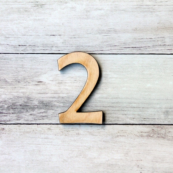 Standing Wood Numbers Etsy