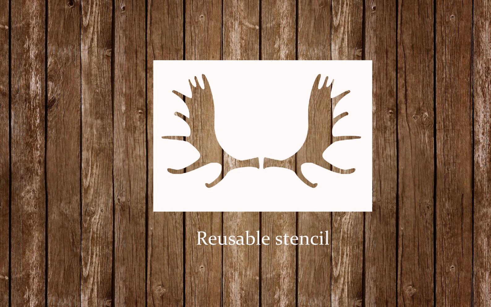 Moose Antler Stencil Hunting Stencil Animal Stencil Etsy