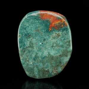 Ocean Jasper Crystal Palm Stone - Green Premium Flat Oval Worry Stone - Madagascar Origin - Meditation & Manifestation Collectors Specimen