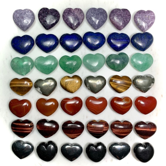 Large Shungite Hearts Large Shungite Hearts