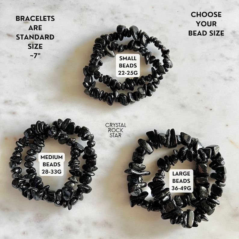 Nuummite Chip Bead Stretch Bracelet - Worlds Oldest 3 Billion Year Old Crystal Rock Star - Genuine Greenland Black Empath Protection Stone with Gold Flashes