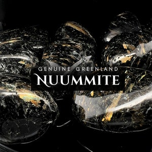 Authentic Nuummite - 3 Billion Year Old Genuine Greenland Collector Crystal - Sorceror's Stone Grounding Empath Protection - 1 Tumbled Stone
