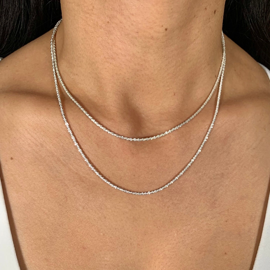 『Hollywood CHAIN BROWN×SILVER』 Curb Chain Necklace - 4A – GOOD ART HLYWD