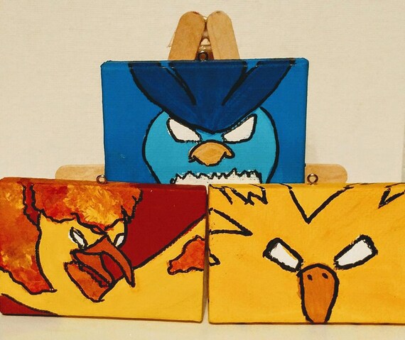 Les Legendaire Pokemon Mini Toiles Inspires Par Indigo Etsy