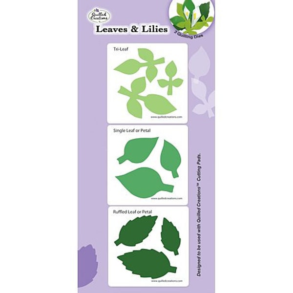 Leaves & Lilies Quilling Dies by Quilled Creation | Ideal for Paper Crafting or Scrapbooking