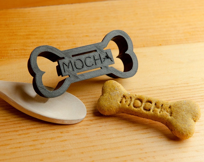 Dog Bone Cookie Cutter Personalized Custom Made Treats Large Etsy